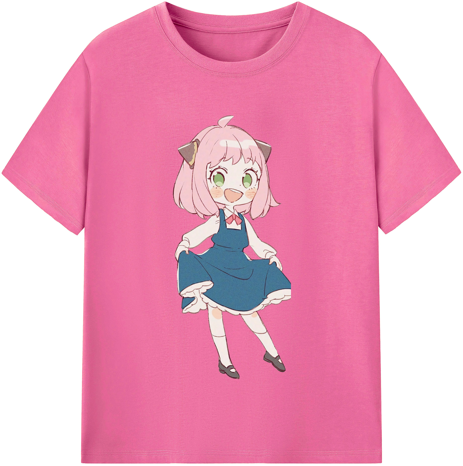 （画像用） SPY×FAMILY间谍家家酒 レディースカジュアルプリントTシャツ（綿100％）